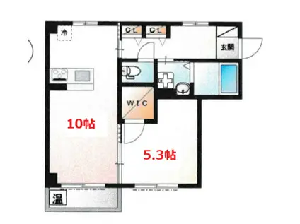 ロビュストメゾン(1LDK/1階)の間取り写真