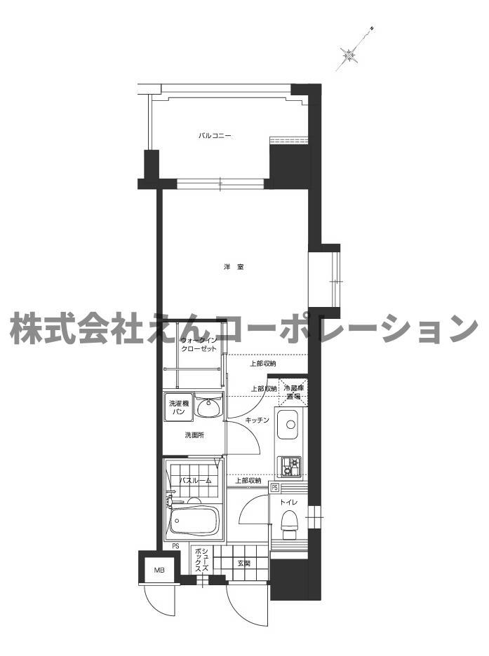 エンクレスト博多駅東(1K/11階)の間取り写真