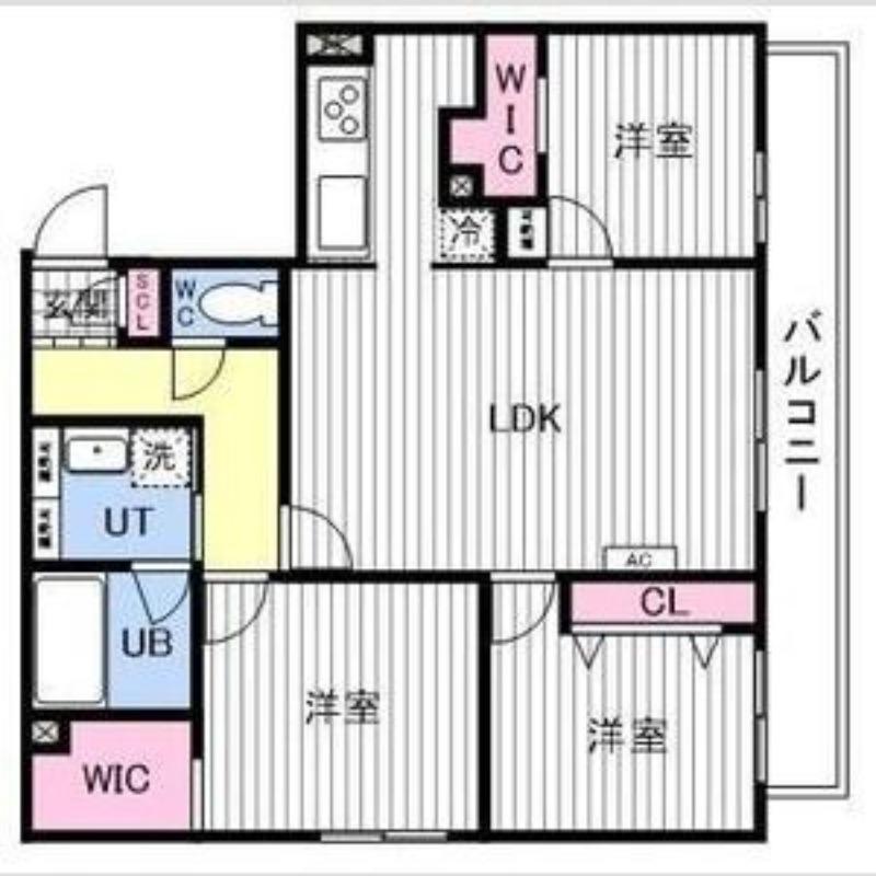 ASTER S14(3LDK/4階)の間取り写真