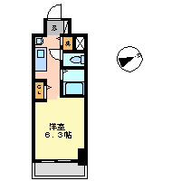 プレサンス金山グリーンパークス(1K/3階)の間取り写真