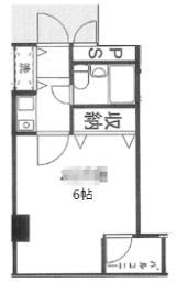 プレミアムバリュー大島(1K/2階)の間取り写真