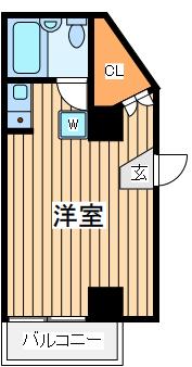ヴェルト21(ワンルーム/3階)の間取り写真