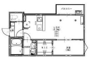 KEIAI RESIDENCE 大和田VI(1LDK/2階)の間取り写真