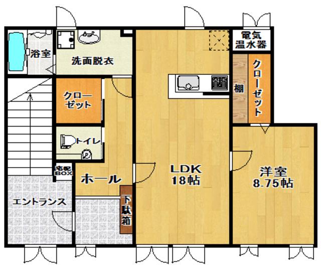 VIPハウス(1LDK/1階)の間取り写真