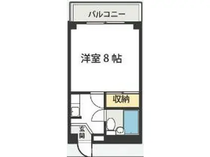 エスポワール大黒(1K/2階)の間取り写真