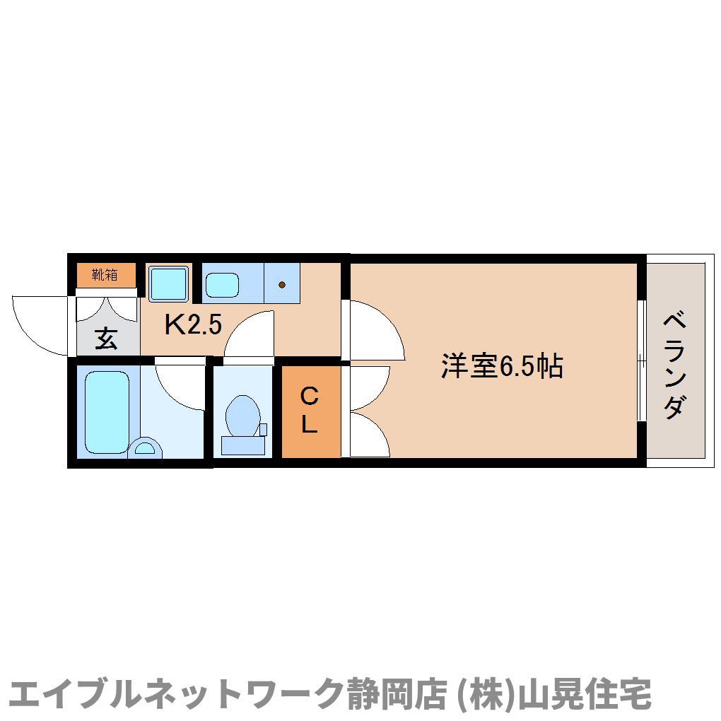 インペリアルコート両替町(1K/6階)の間取り写真