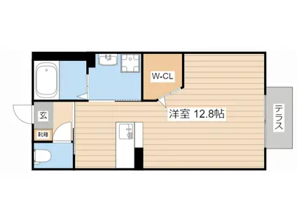 MASTCOURT神照(ワンルーム/1階)の間取り写真