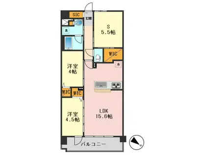 エクセレントシティ瑞江レジデンス(2SLDK/4階)の間取り写真