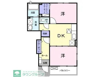 VILLERS PARK(2DK/1階)の間取り写真