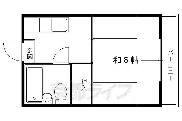 第三ロイヤルハイツ(1DK/1階)の間取り写真