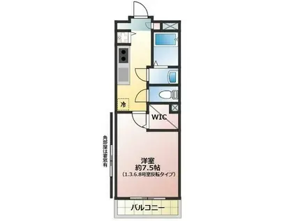 アルテシモII(1K/1階)の間取り写真