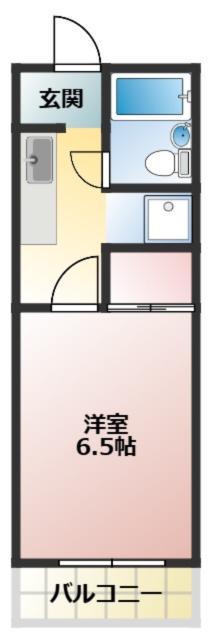 エクセル(1K/1階)の間取り写真