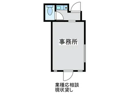 フェリスモンテ月出(ワンルーム/1階)の間取り写真