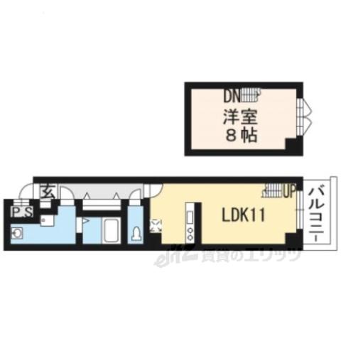 DAIKI PLACE 千本(1LDK/7階)の間取り写真