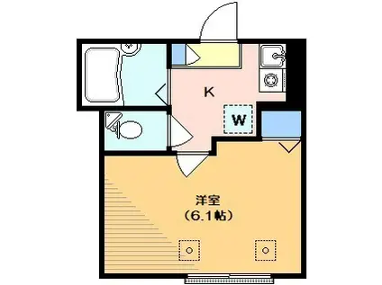 セントスケープ(1K/1階)の間取り写真