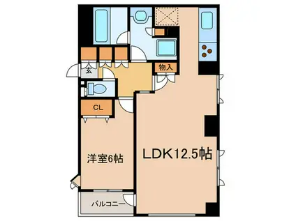 アズ小石川(1LDK/4階)の間取り写真