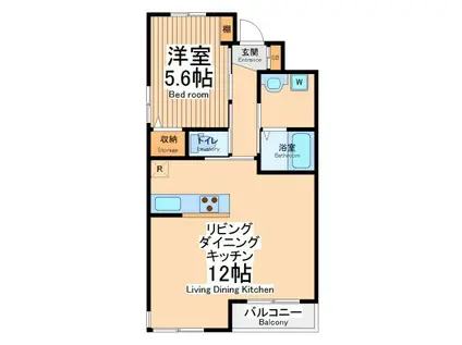 リオ アレーナ(1LDK/2階)の間取り写真