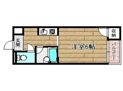 アーバンライフミレイ(1K/3階)の間取り写真
