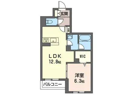 大門ベレオIII(1LDK/2階)の間取り写真