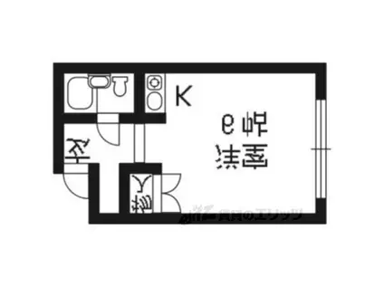 GRANDVALUE西陣(ワンルーム/4階)の間取り写真