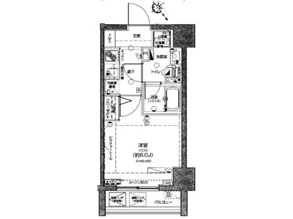 LEA横濱東口壱番館(1K/6階)の間取り写真