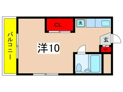 クロノス柿生(ワンルーム/1階)の間取り写真