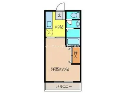 フレンディー平田原A(1K/1階)の間取り写真