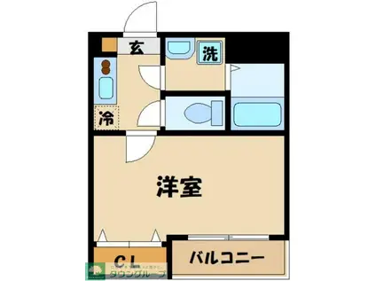 アザーレ・レクシオ中原(1K/2階)の間取り写真