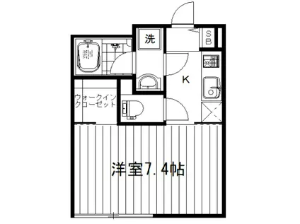 エスプリプラッツ(1K/1階)の間取り写真