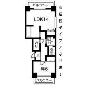 メゾンI(1LDK/5階)の間取り写真