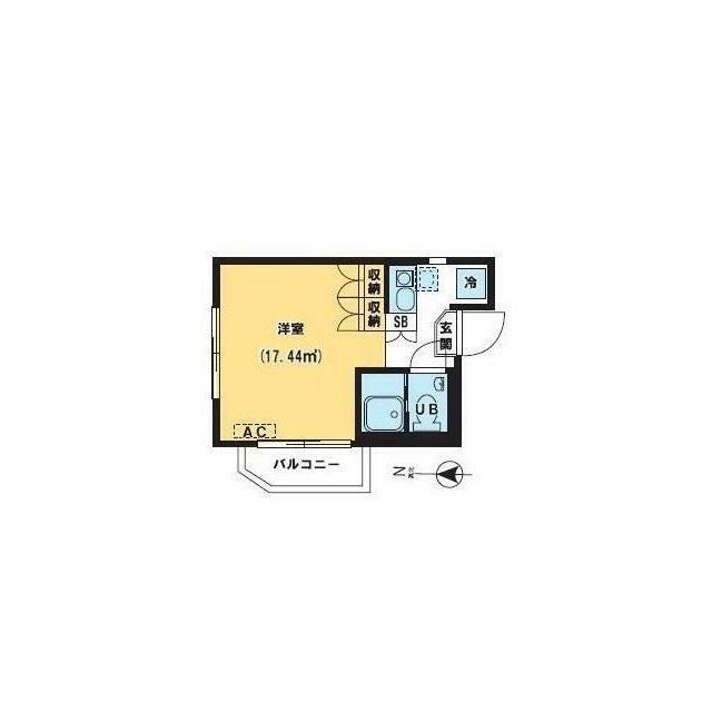 GALLERY VILLA CHIDORI(1K/3階)の間取り写真