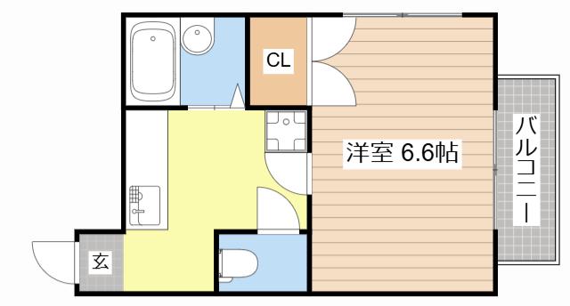 NASU24(1K/1階)の間取り写真