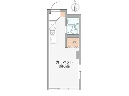 メゾン下北(ワンルーム/3階)の間取り写真