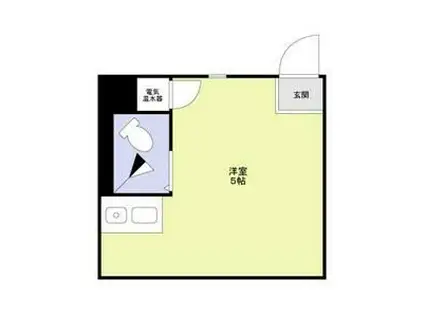 T1東日本橋(ワンルーム/2階)の間取り写真