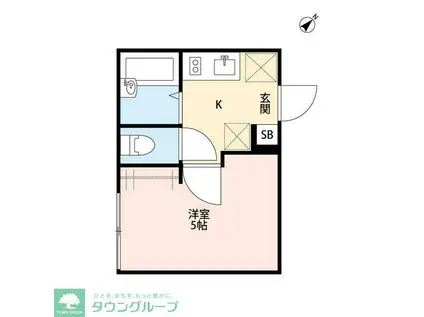 FELICE II(1K/1階)の間取り写真