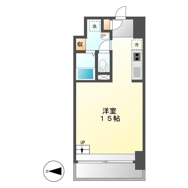 S-FORT六番町(ワンルーム/7階)の間取り写真