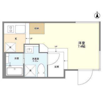 ミリアレジデンス早稲田山吹町(ワンルーム/B1階)の間取り写真