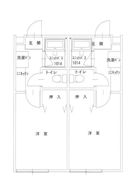 セジュール(1K/2階)の間取り写真