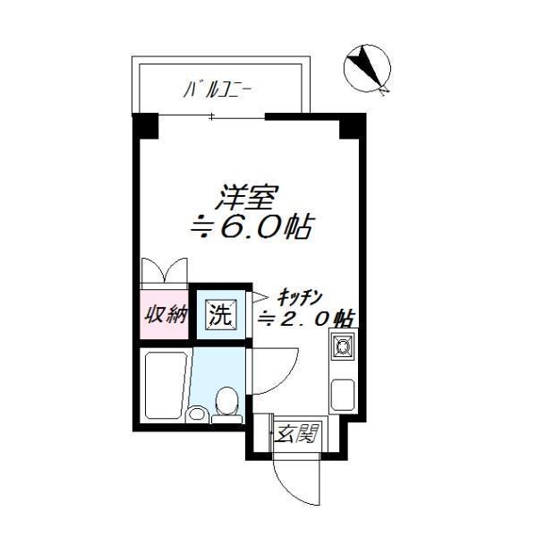 アルカーサRIE(ワンルーム/3階)の間取り写真