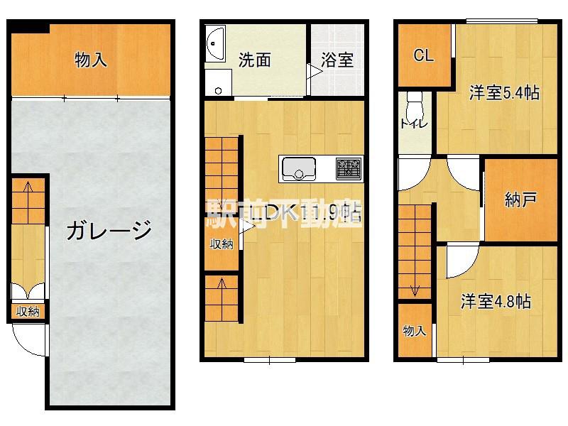 THE BASE HARA(2SLDK/1階)の間取り写真