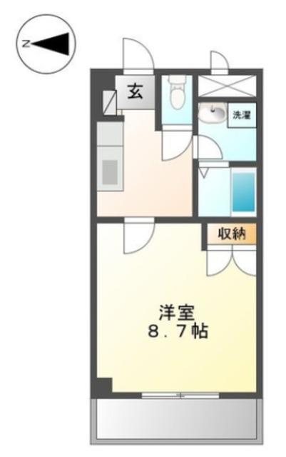 プレジール今福鶴見(1K/7階)の間取り写真