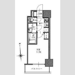 S-RESIDENCE南堀江(1K/6階)の間取り写真