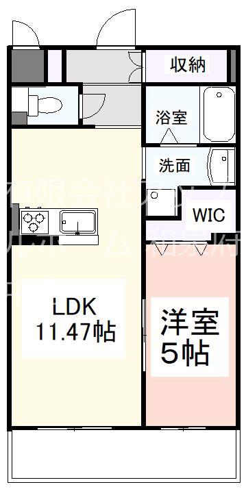 イデアルMIYA(1LDK/1階)の間取り写真