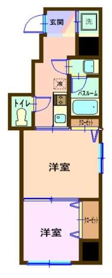 ラフィーヌ末広町(1LDK/5階)の間取り写真