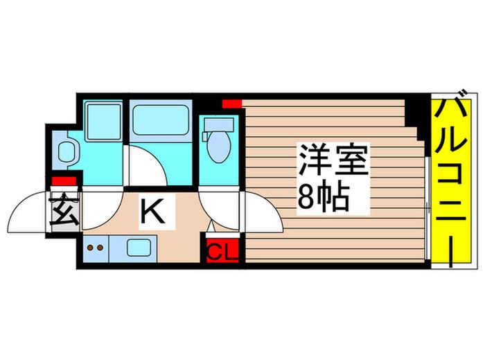 CREVISTA梅島(1K/2階)の間取り写真