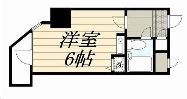 ライオンズプラザ白山(ワンルーム/10階)の間取り写真