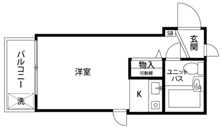 PLENDY宮前平(ワンルーム/1階)の間取り写真