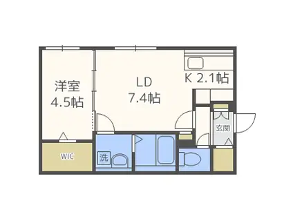 FROM SEQUENCE(1LDK/2階)の間取り写真