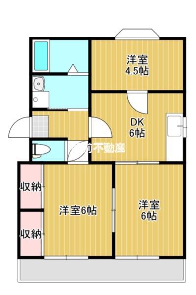 メゾンドセピア(3DK/1階)の間取り写真