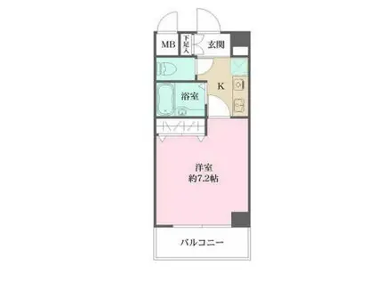 アルシュ住吉(1K/3階)の間取り写真